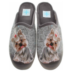 Dámske domáce papuče Medi LIne 134-025 šedá