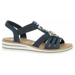 Dámske sandále Rieker V0649-14 blau