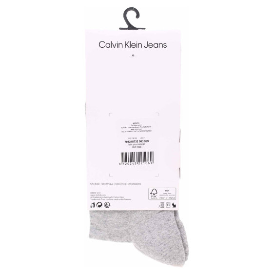 detail Calvin Klein pánské ponožky 701218732 003 lt.grey melange