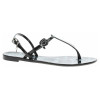 náhľad Karl Lagerfeld dámské plážové KL80002G V01 black rubber w-white