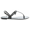 náhľad Karl Lagerfeld dámské plážové KL80002G V01 black rubber w-white