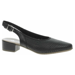 Dámske lodičky Rieker 47066-00 schwarz