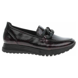 Rieker dámské mokasiny 49051-35 bordo-black
