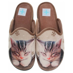 Dámske domáce papuče Medi Line 1517-025 tostado