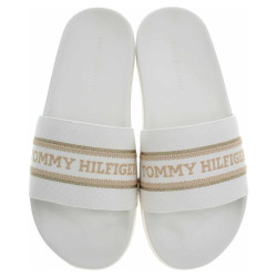 Plážové papuče Tommy Hilfiger FW0FW07845 Ecru