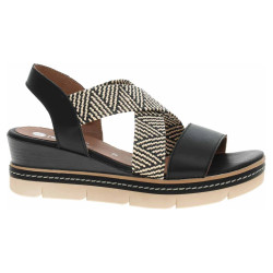Dámske sandále Remonte D2L54-03 schwarz kombi