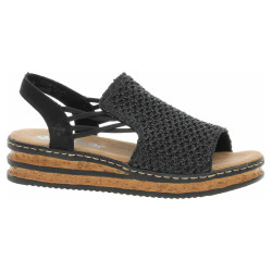 Dámske sandále Rieker 62941-00 schwarz