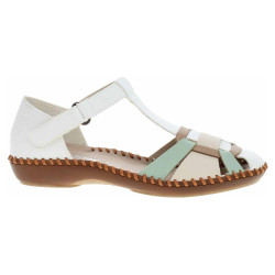Dámske sandále Rieker M1673-90 weiss