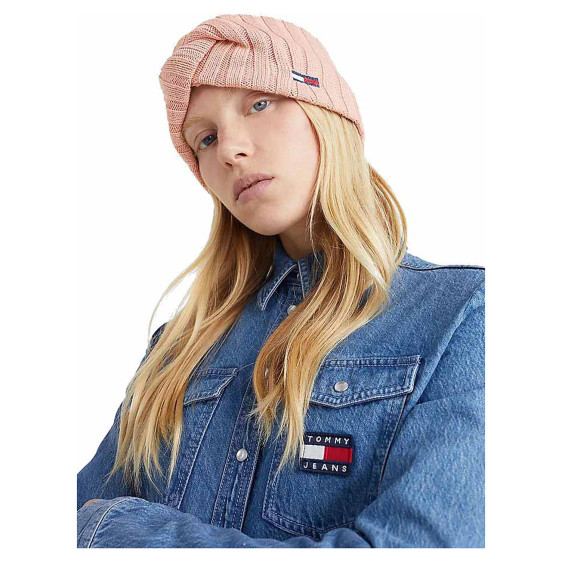 detail Tommy Hilfiger dámská čelenka AW0AW12629 TKH Powdered Coral