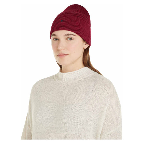 detail Tommy Hilfiger dámská čepice AW0AW15309 XJS Rouge