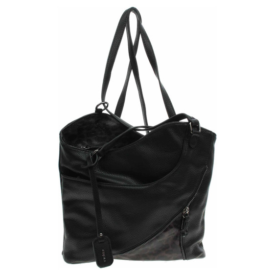 detail Rieker dámská kabelka-batůžek H1025-01 schwarz