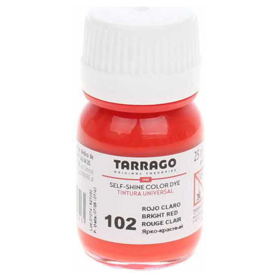 detail TARRAGO barva na kůži Color dye - červená