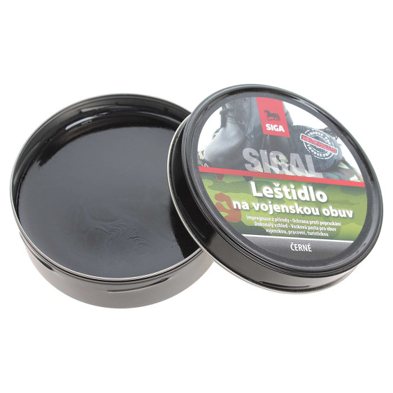 detail Sigal vojenské leštidlo černé 100g