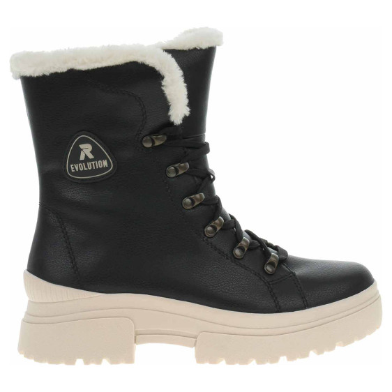 detail Dámska členkové topánky Rieker W0372-00 schwarz