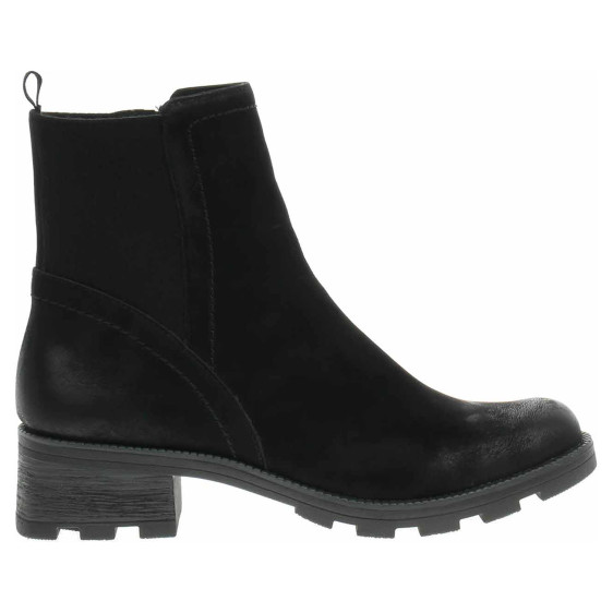 detail Dámske poločižmy Caprice 9-25227-41 black nubuc