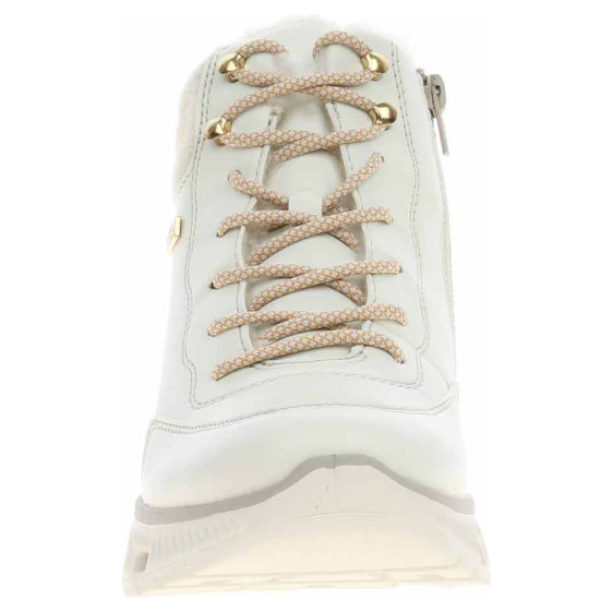 detail Dámska členkové topánky Rieker M6010-80 white-sand