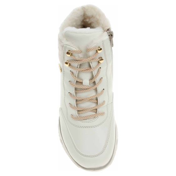 detail Dámska členkové topánky Rieker M6010-80 white-sand