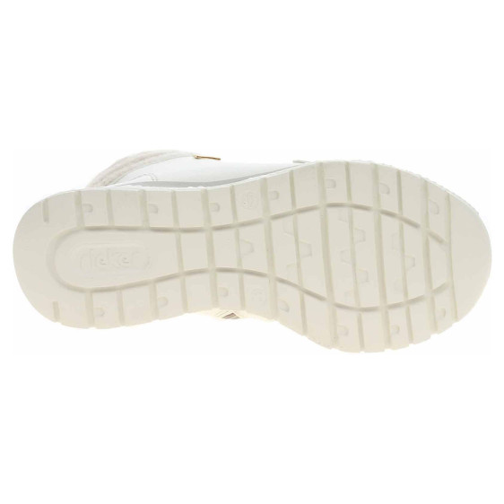 detail Dámska členkové topánky Rieker M6010-80 white-sand