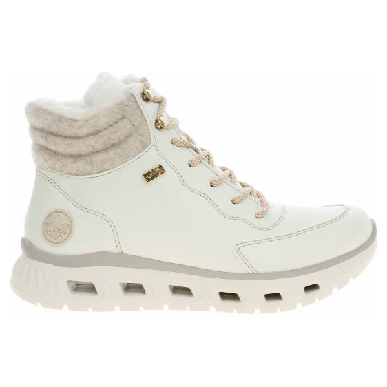 detail Dámska členkové topánky Rieker M6010-80 white-sand