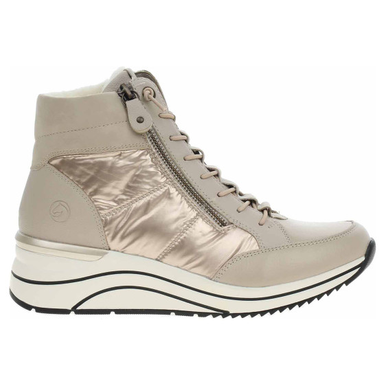 detail Dámska členkové topánky Remonte D0T72-60 beige kombi