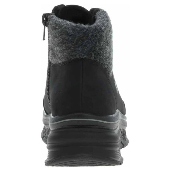 detail Dámska členkové topánky Rieker 48043-00 schwarz