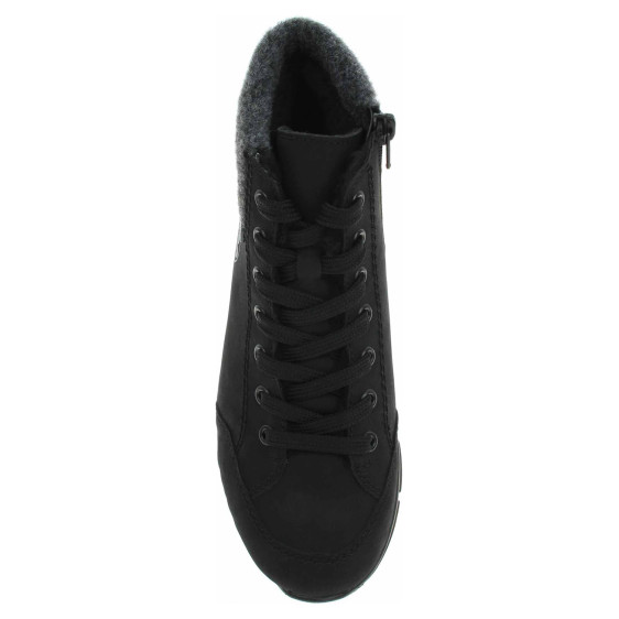 detail Dámska členkové topánky Rieker 48043-00 schwarz