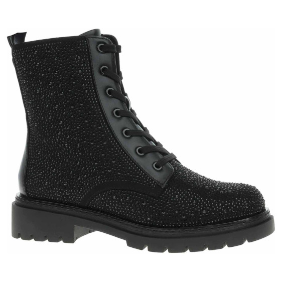 detail Dámska členkové topánky Marco Tozzi 2-25232-45 black glitter