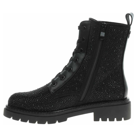 detail Dámska členkové topánky Marco Tozzi 2-25232-45 black glitter