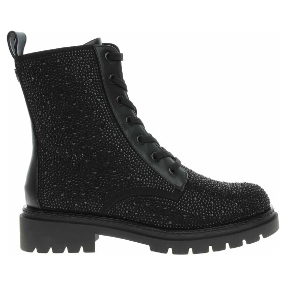 detail Dámska členkové topánky Marco Tozzi 2-25232-45 black glitter