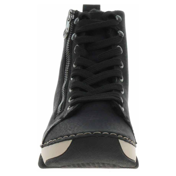 detail Dámska členkové topánky Rieker 45920-01 schwarz