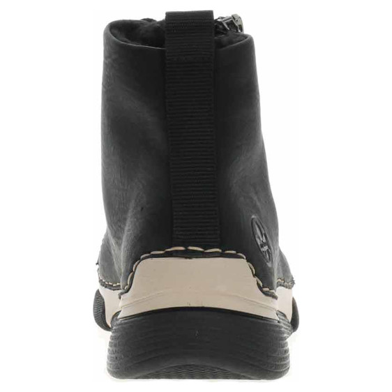 detail Dámska členkové topánky Rieker 45920-01 schwarz