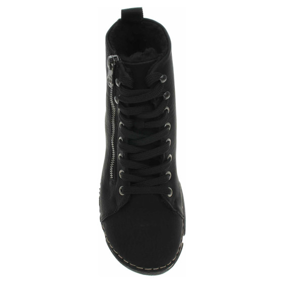detail Dámska členkové topánky Rieker 45920-01 schwarz