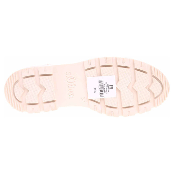 detail Dámske poločižmy s.Oliver 5-25411-38 cream