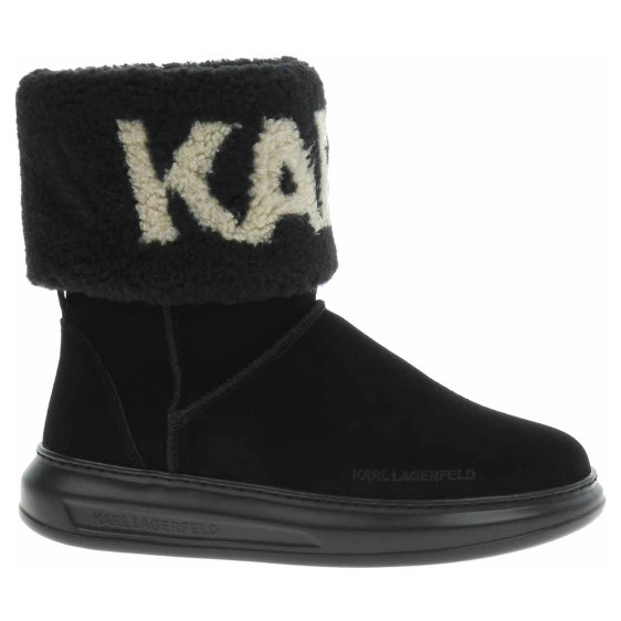 detail Dámske poločižmy Karl Lagerfeld KL44552 Black Suede