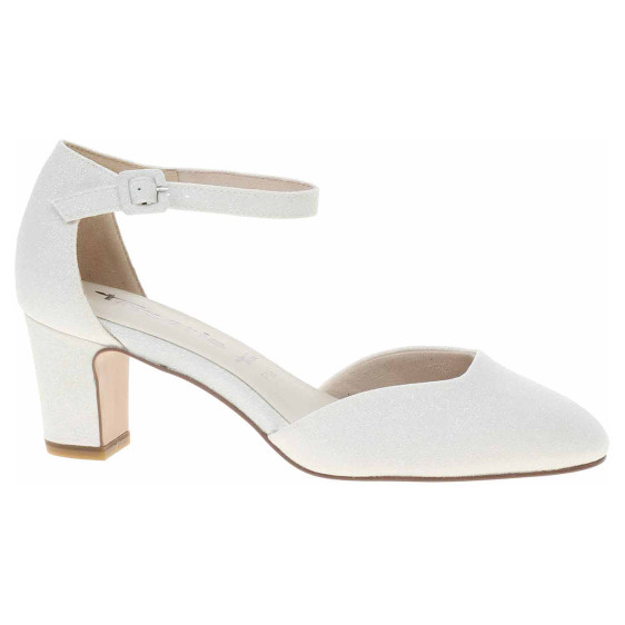 detail Tamaris dámská spoločenské topánky 1-24432-41 white glam