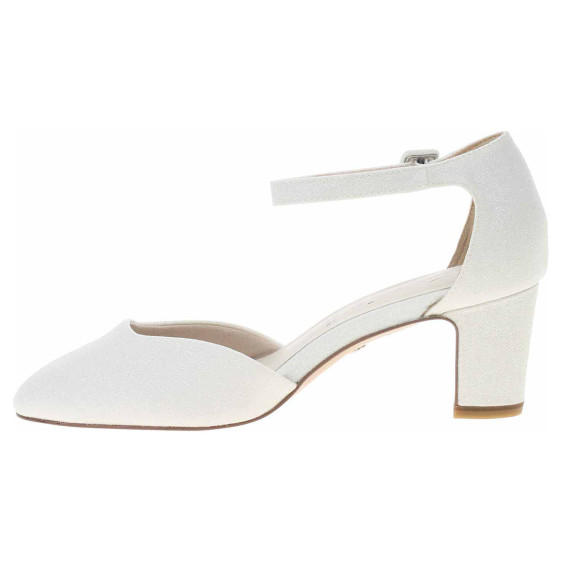 detail Tamaris dámská spoločenské topánky 1-24432-41 white glam