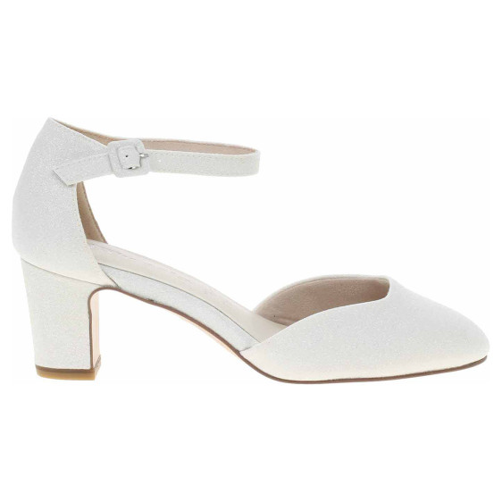 detail Tamaris dámská spoločenské topánky 1-24432-41 white glam