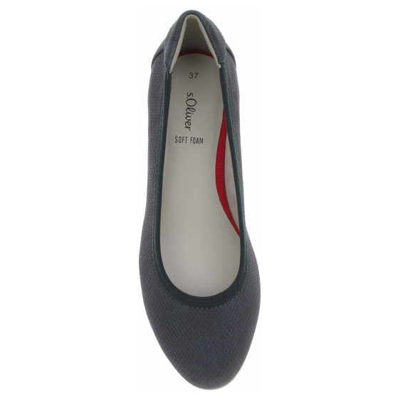 detail Dámske lodičky s.Oliver 5-22300-42 navy