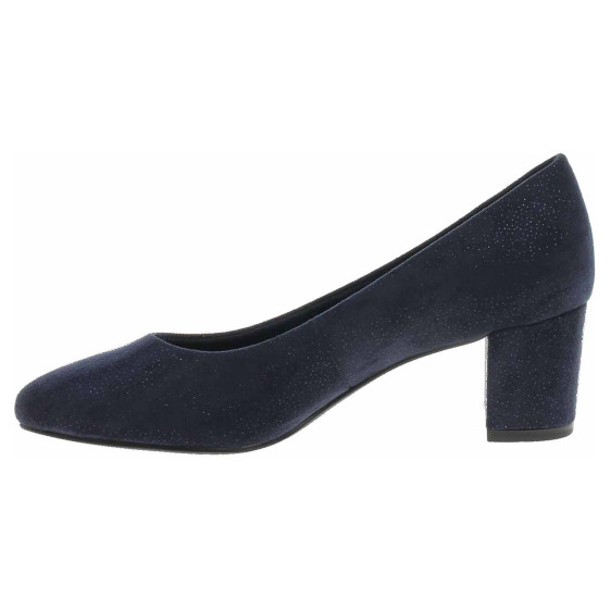 detail Dámske společenské lodičky Marco Tozzi 2-22438-43 navy metallic