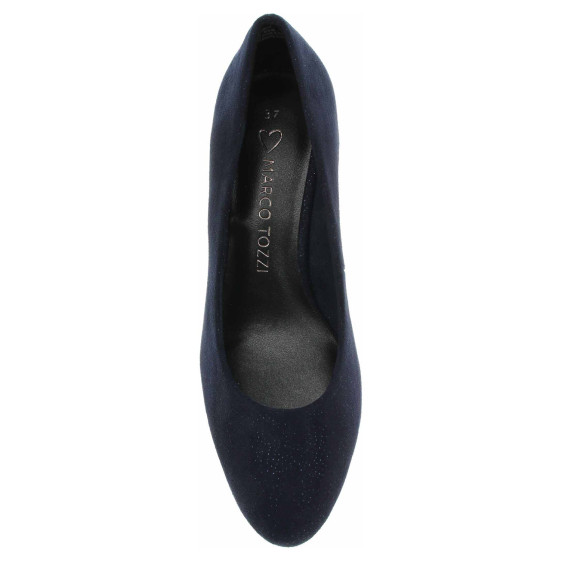 detail Dámske společenské lodičky Marco Tozzi 2-22438-43 navy metallic