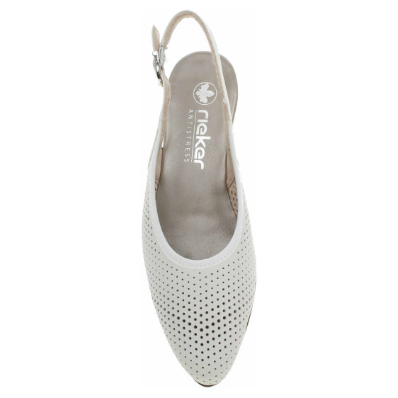 detail Dámske lodičky Rieker 47066-80 weiss
