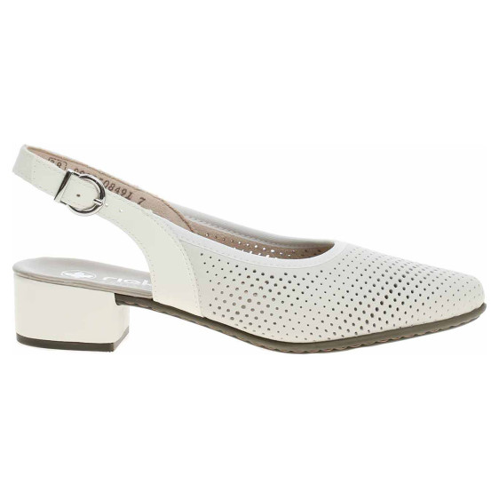 detail Dámske lodičky Rieker 47066-80 weiss