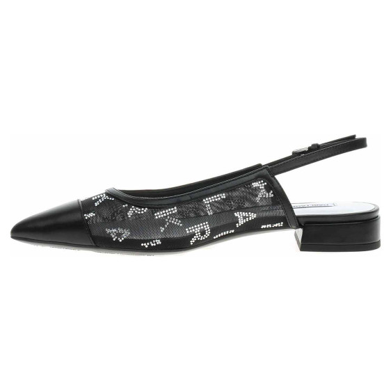 detail Dámske lodičky Karl Lagerfeld KL40153 M0S black mesh