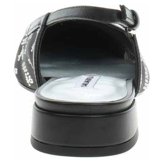 detail Dámske lodičky Karl Lagerfeld KL40153 M0S black mesh