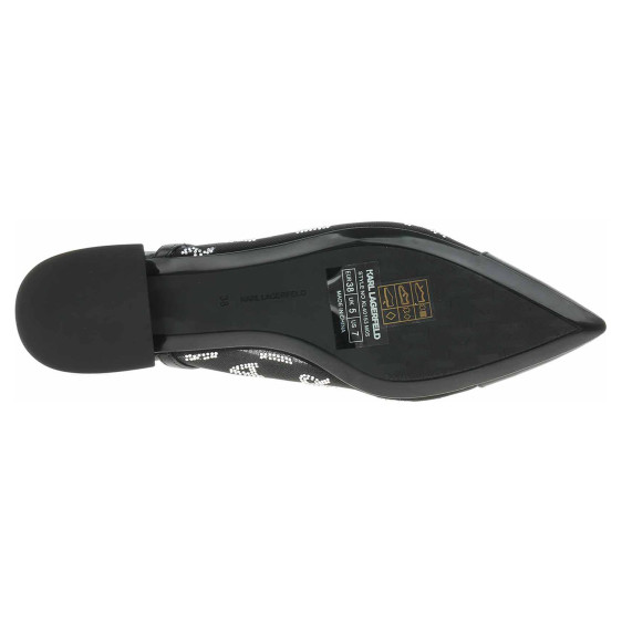 detail Dámske lodičky Karl Lagerfeld KL40153 M0S black mesh