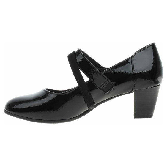 detail Dámske lodičky Jana 8-24465-43 black patent