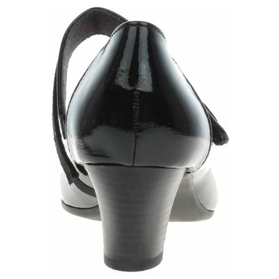 detail Dámske lodičky Jana 8-24465-43 black patent
