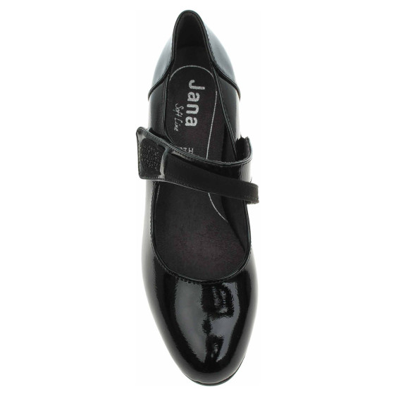 detail Dámske lodičky Jana 8-24465-43 black patent