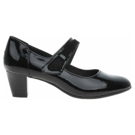 detail Dámske lodičky Jana 8-24465-43 black patent