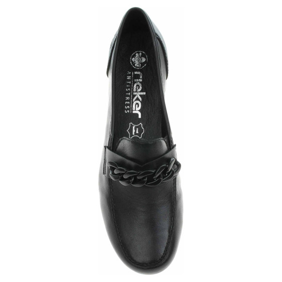 detail Dámske mokasiny Rieker 41660-00 schwarz